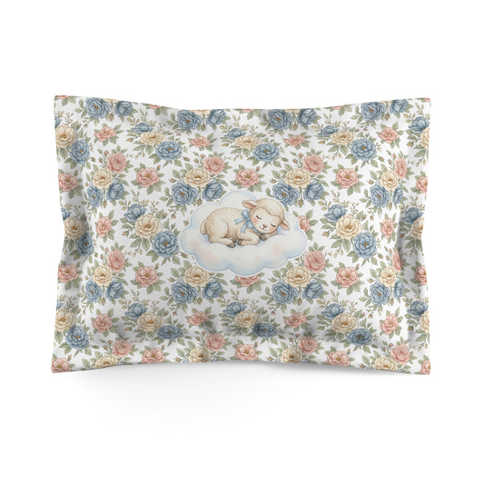 Baby's Breath Bouquet Pillow Sham – Floral Microfiber Decorative Pillowcase