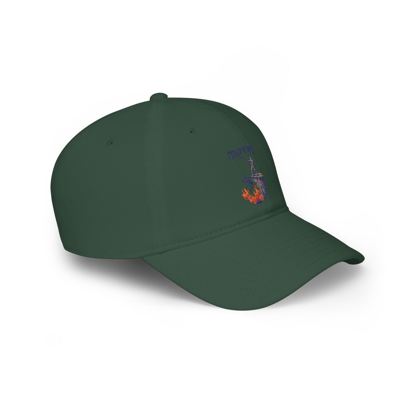 Fishing Dad Low Profile Baseball Cap — 'Fisher of Men' Nautical Embroidered Hat