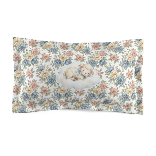 Baby's Breath Bouquet Pillow Sham – Floral Microfiber Decorative Pillowcase