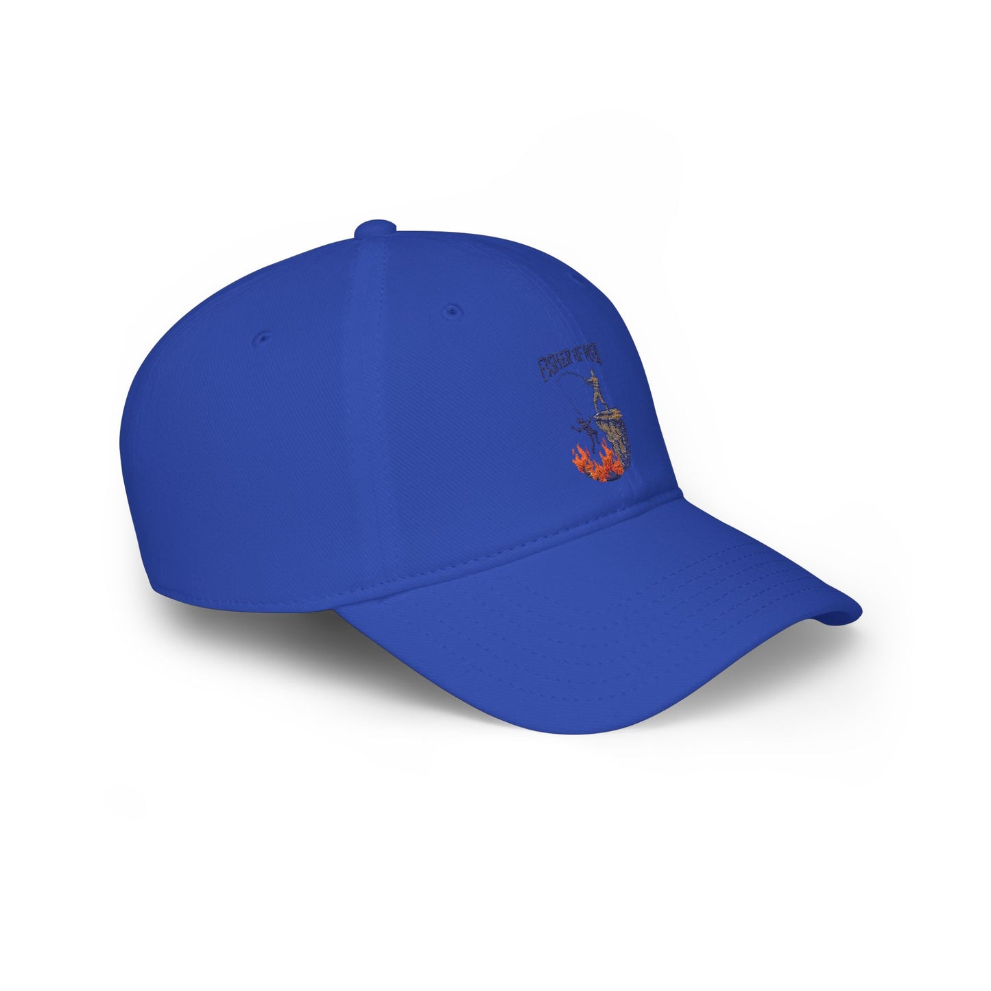 Fishing Dad Low Profile Baseball Cap — 'Fisher of Men' Nautical Embroidered Hat