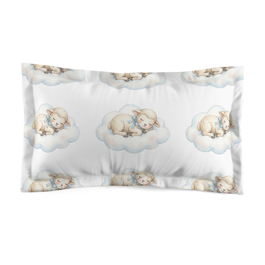 Baby's Breath Bouquet fully covered Pillow Sham – Floral Microfiber Decorative Pillowcase
