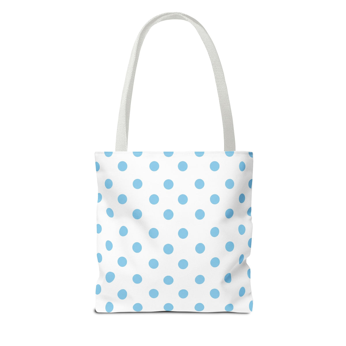 Baby Blue Polka Dot Bouquet Tote Bag