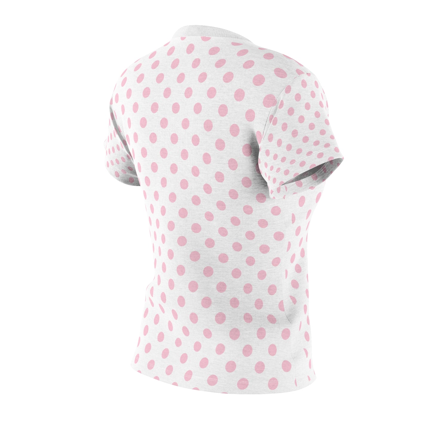 Baby Lamb Cloud pink polkadot Women's Tee — 'dfhr' Lamb with bow