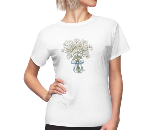 Baby's Breath Tee with Bow- DFHR