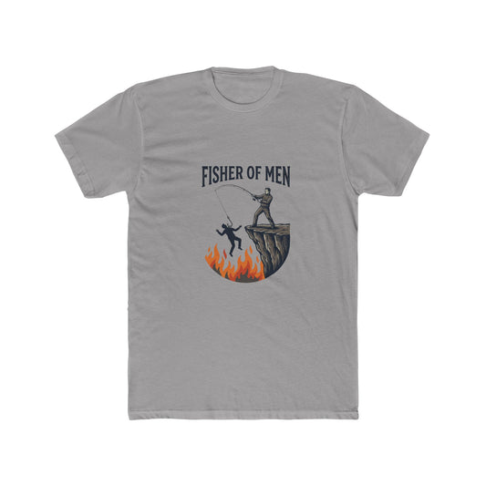 Fisher of Men T‑Shirt — Vintage Cliff Rescue Christian Tee