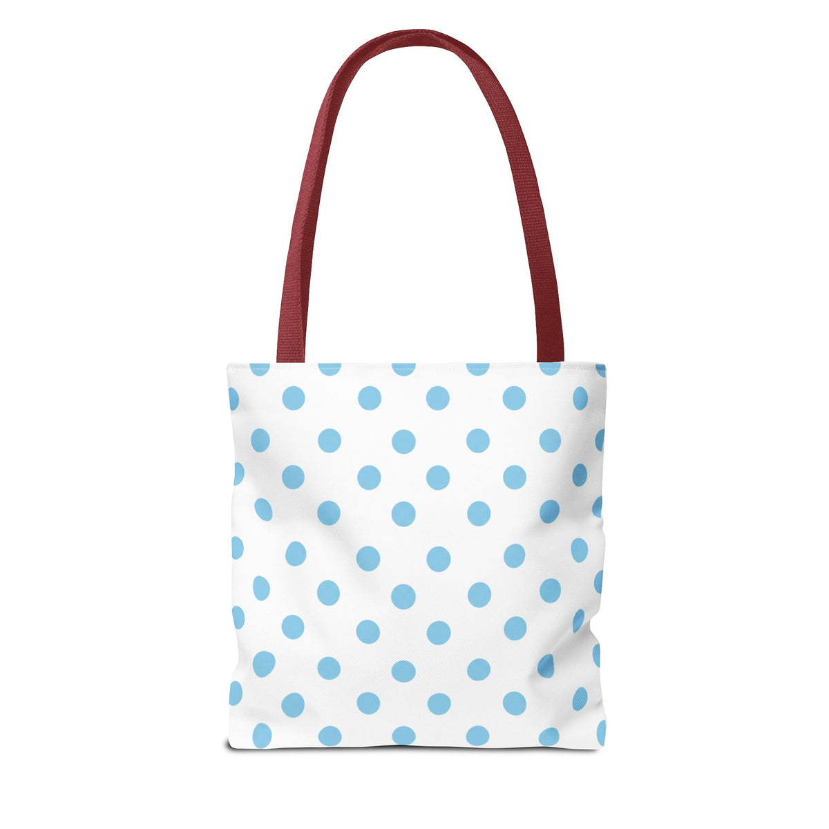 Baby Blue Polka Dot Bouquet Tote Bag